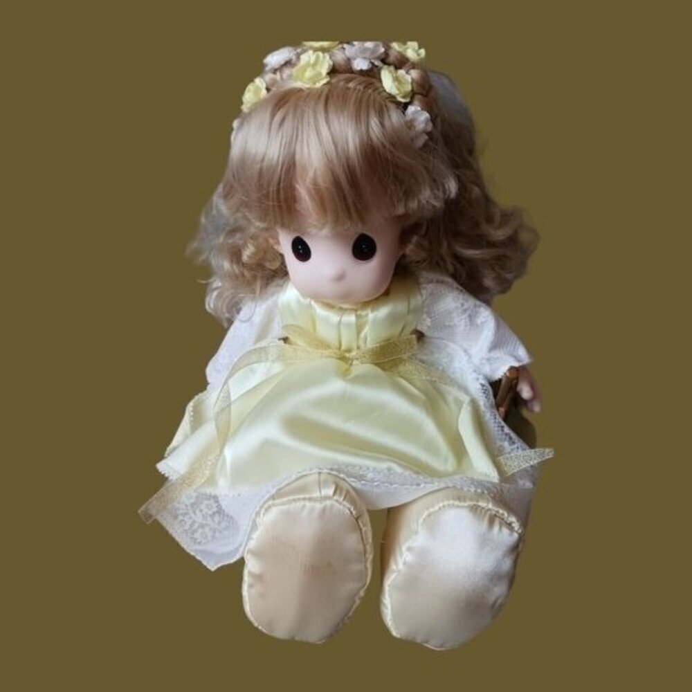 Precious moments vtg doll blonde hope songs of the spirit angel - Picture 11 of 11